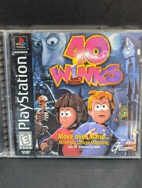 40 Winks  Video Game PS1 Sony PlayStation 1 Complete 1999